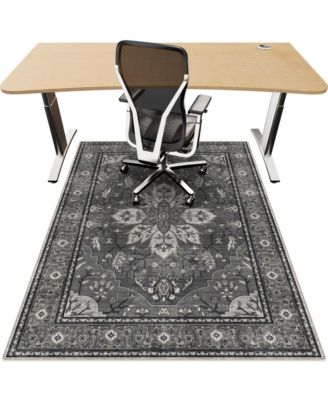 Office Chair Mat For Hardwood Floors Non Slip Washable Quiet Desk Rug For Rolling Chairs