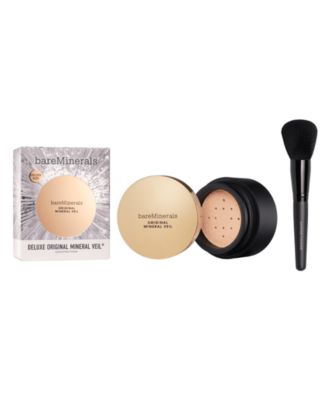 2-Piece Deluxe ORIGINAL Mineral Veil Loose Setting Powder and Finisher Brush Set