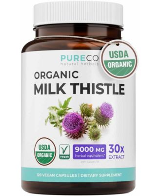 Milk Thistle Extract Capsules, 30:1 Extract with 80 Percentage Silymarin, 300 Milligram, 120 Capsules