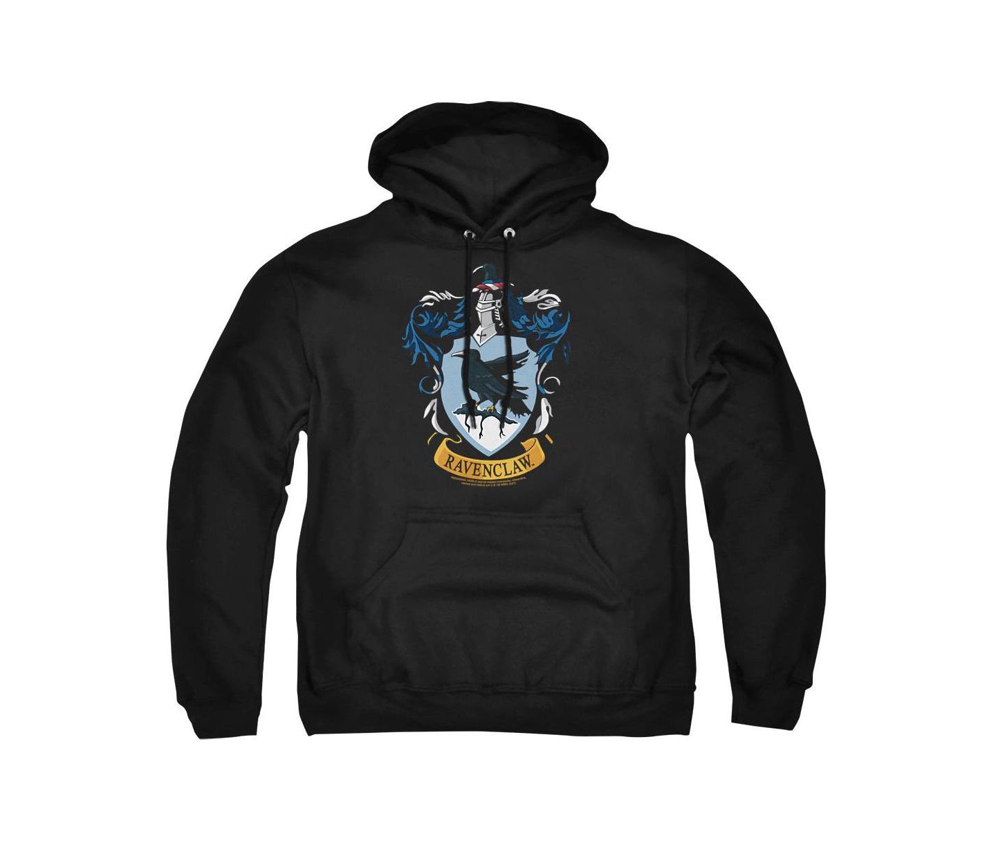 Мужское худи Harry Potter Big & Tall Ravenclaw Crest Pull-Over, цвет: Чёрный — фото 1