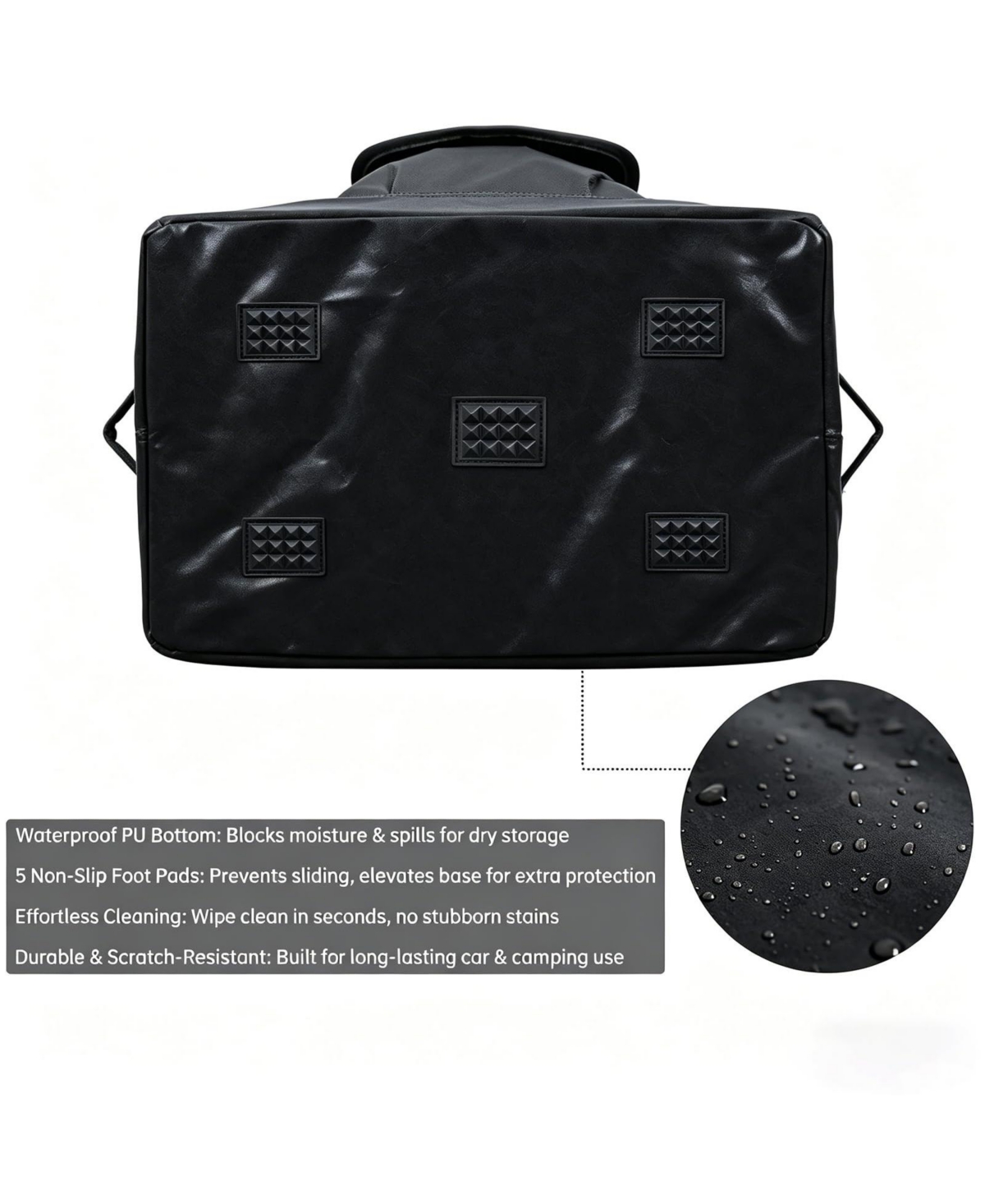 Piscifun Waterproof Foldable Camping Storage Bag Utility Tote With Axe Holder Outdoor Organizer For Hiking Picnic Bbq