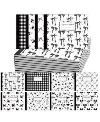 8 Pack College Ruled Composition Notebooks Cute Preppy Aesthetic School Office Supplies 100 Pages