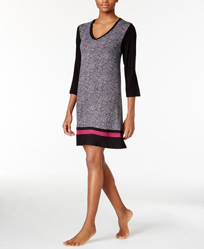DKNY Colorblocked Knit Sleepshirt