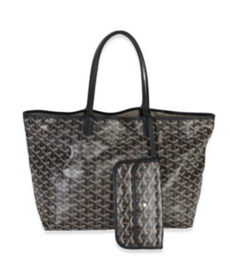 Black Goyardine Canvas Saint Louis PM