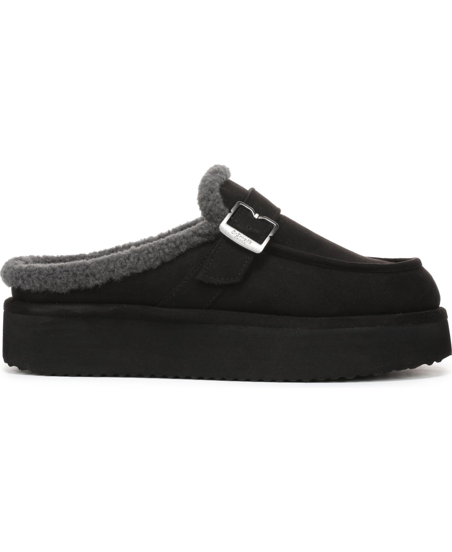 Женские сабо Dr. Scholl's Chill Cozy Platform Faux Shearling-Lined Mule, цвет: Чёрный — фото 2