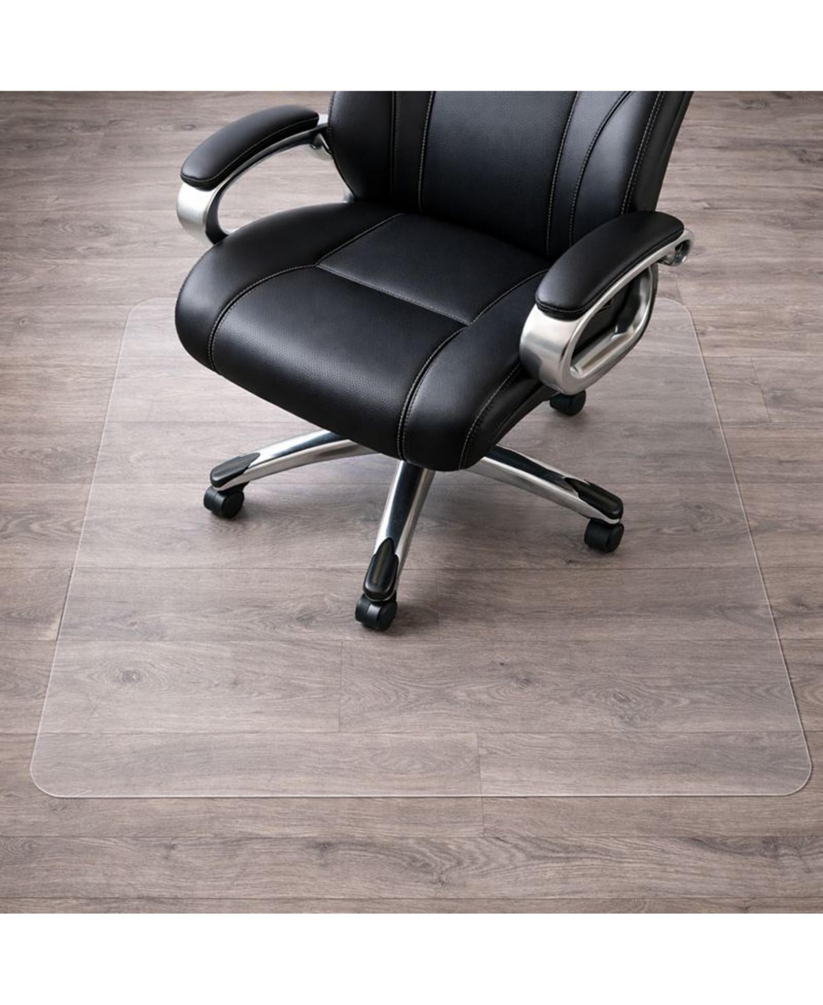 Danrong Heavy Duty Polycarbonate Office Chair Mat Hardwood Floor Protector Smooth Glide