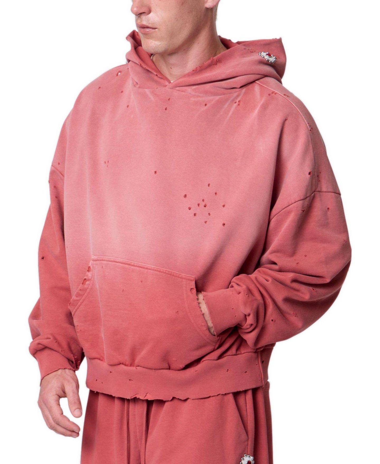 Мужское худи mnml Mojave Oversized Vintage-Wash, цвет: Красный — фото 3