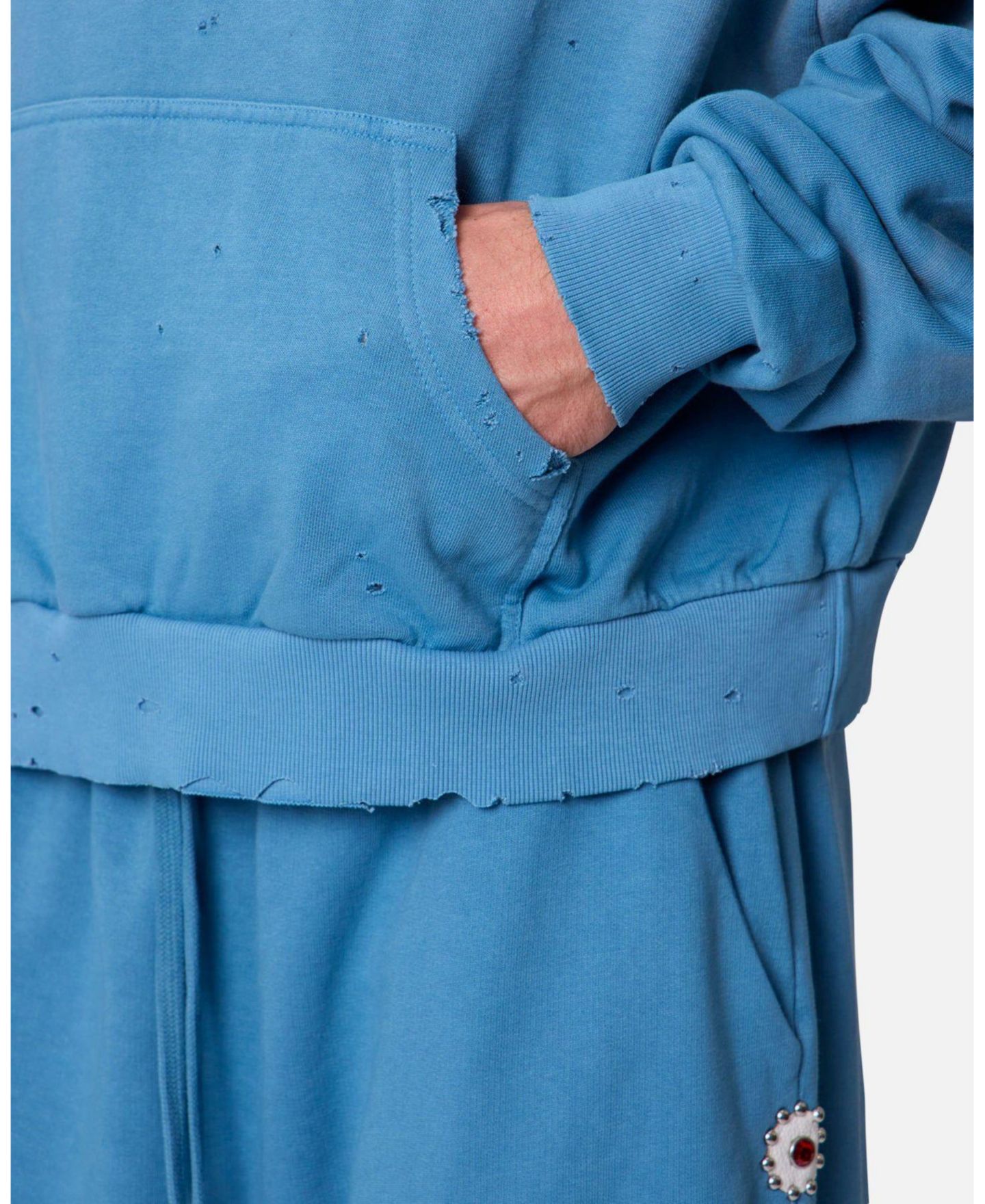 Мужское худи mnml Mojave Oversized Distressed Faded-Wash — фото 6