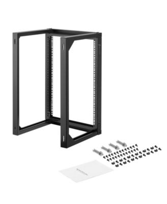 15U Wall Mount Open Frame Swing-Out Design Server Rack for Standard 19" Rackmount Equipment