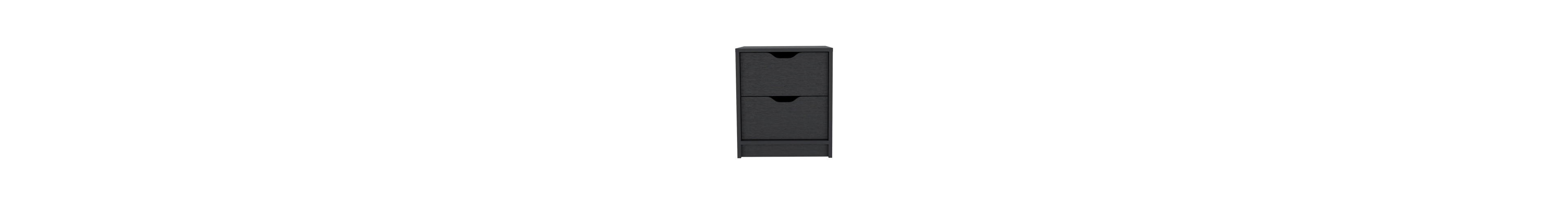 Flynama Wengue 2-Drawer Ready-to-Assemble Nightstand