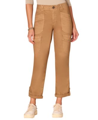 Women's "Ab" Solution High-Rise Roll-Cuff Utility Pants