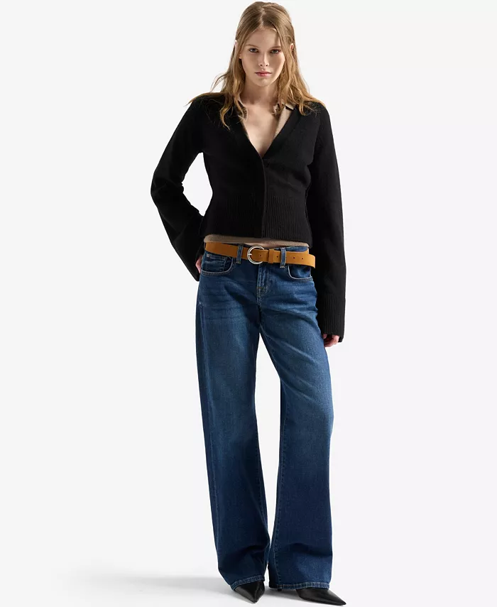 Women's Low-Rise Straight Jeans - thumbnail 2