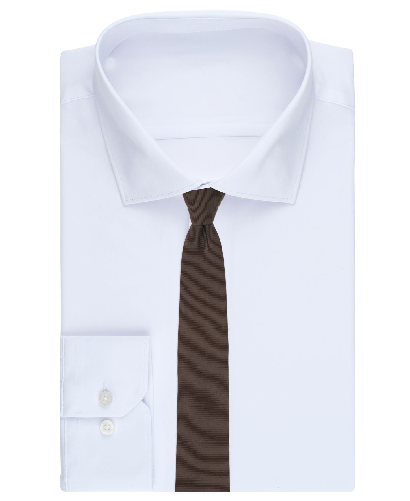 Мужские галстуки Bar III Skinny Tie, цвет: Коричневый — фото 3