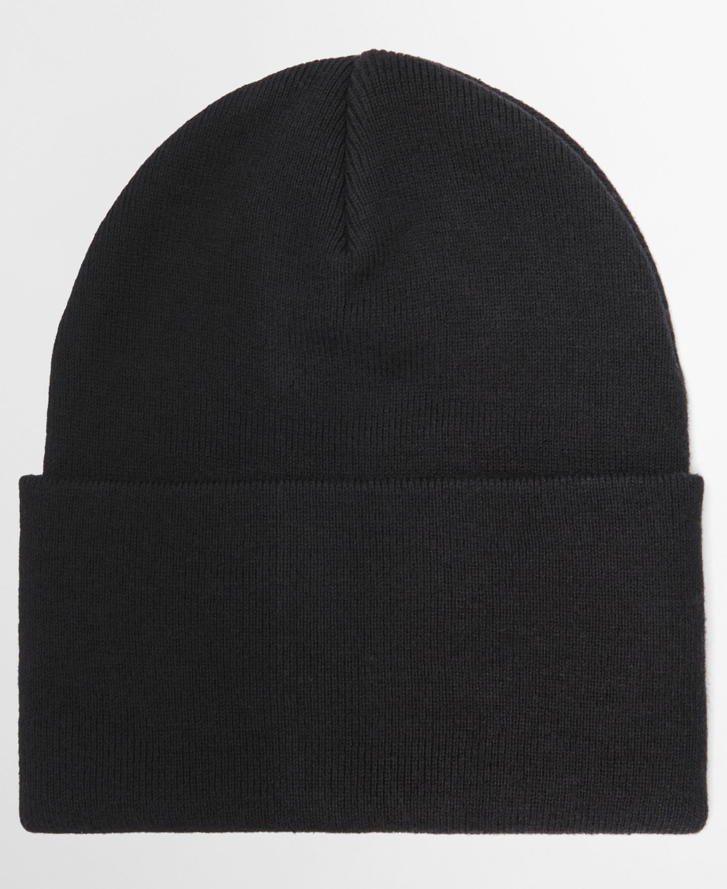 Мужская шапка Barbour Rib-Knit Double-Layer Beanie, цвет: Чёрный — фото 2
