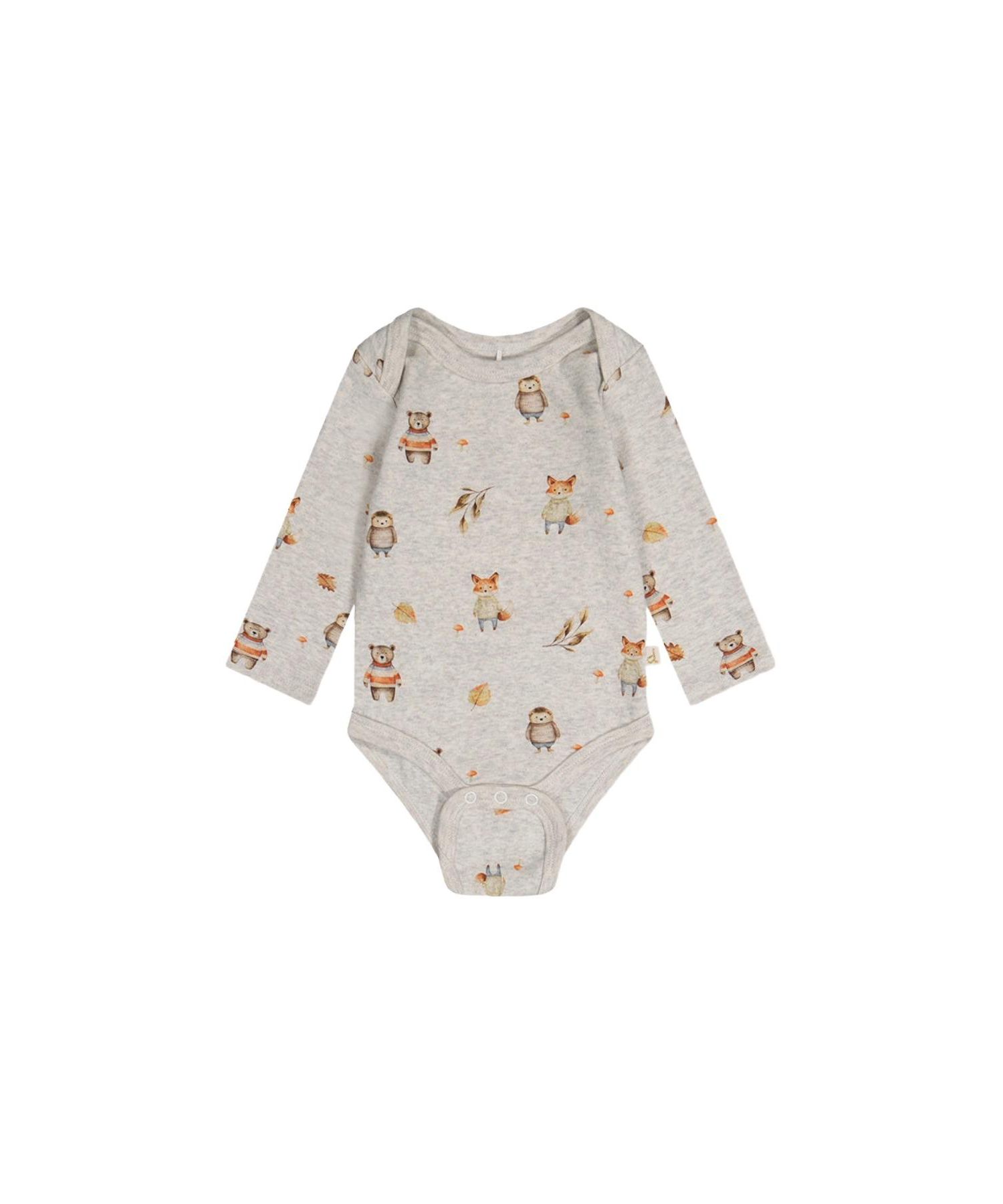 Baby Boy 3M-24M Three Pack Cotton Onesie Brown Printed Hedgehogs
