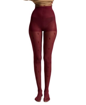 Women's Allover Pony Pattern Control Top 20 Denier Tights