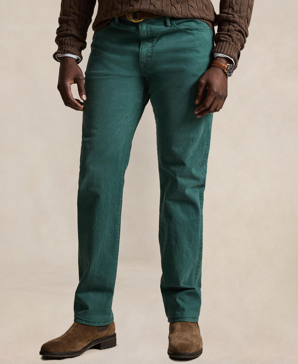 Polo Ralph Lauren Men's Big & Tall Hampton Stretch Garment-Dyed Jeans