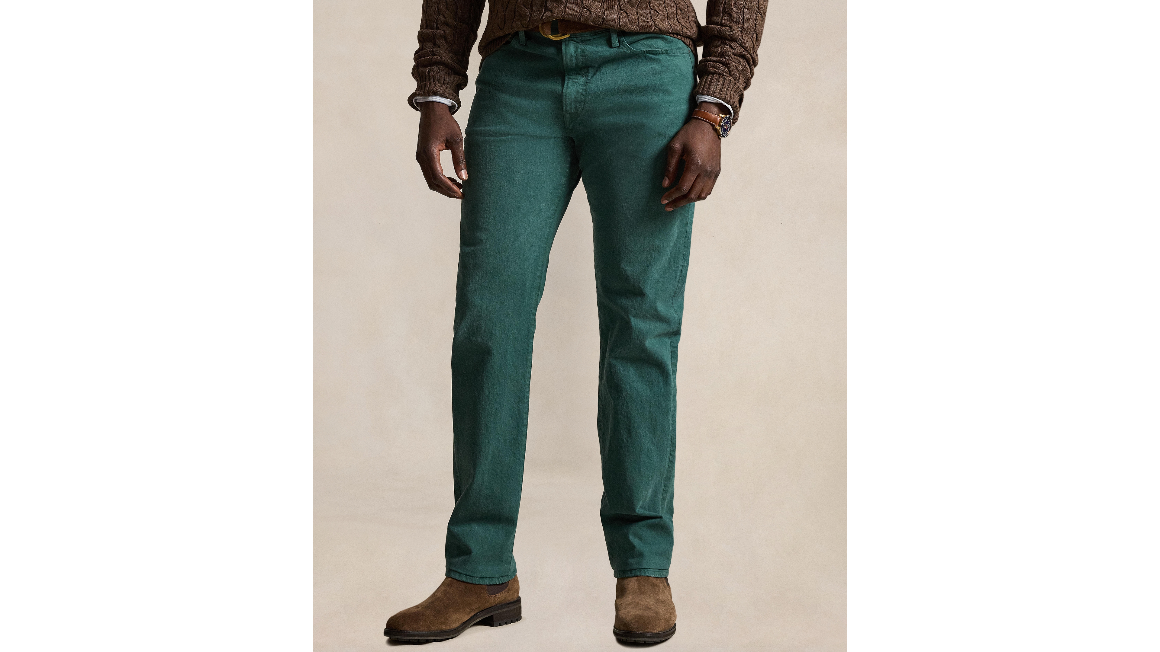 Polo Ralph Lauren Men's Big & Tall Hampton Stretch Garment-Dyed Jeans