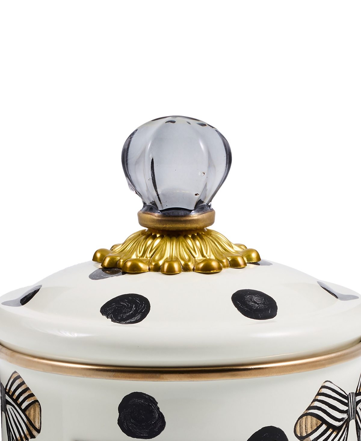 MacKenzie-Childs Pretty As A Bow Small Canister