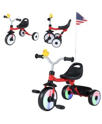 Convertible Light-Up Tricycle with Adjustable Seat, Ages 1-3