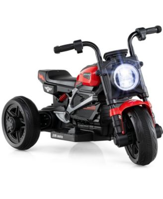 6V Toddler Electric Motorcycle 31" 3-Wheel with LED Headlight Ride-On Toy, Ages 3-5