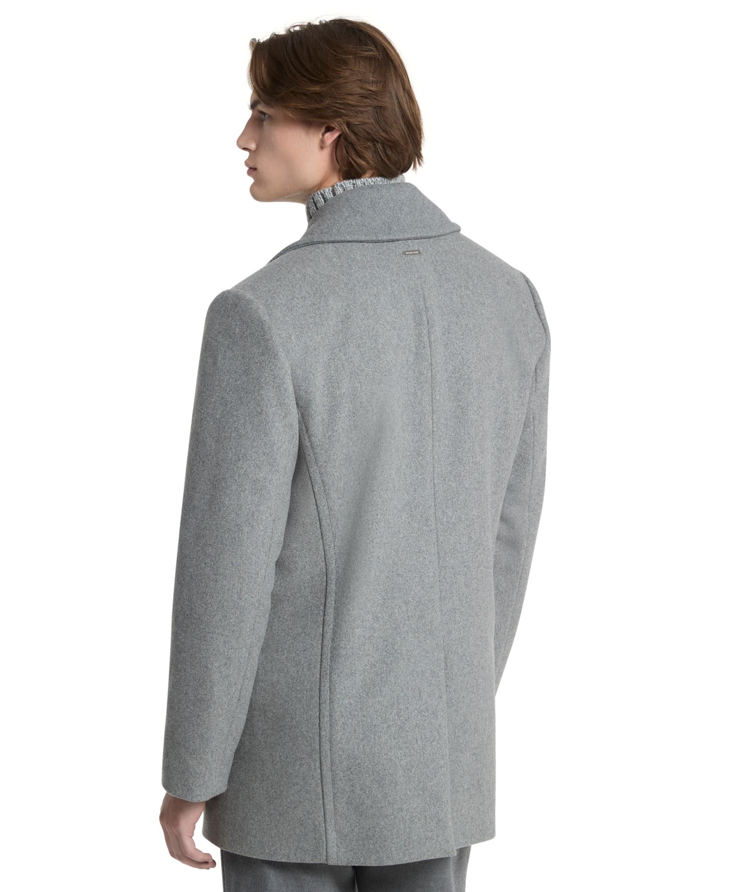 Men's Double-Breasted Wool-Blend Peacoat
