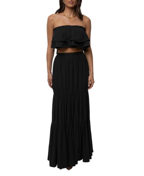Женский комплект JLUXLABEL By The Sea Skirt Set, цвет: Чёрный