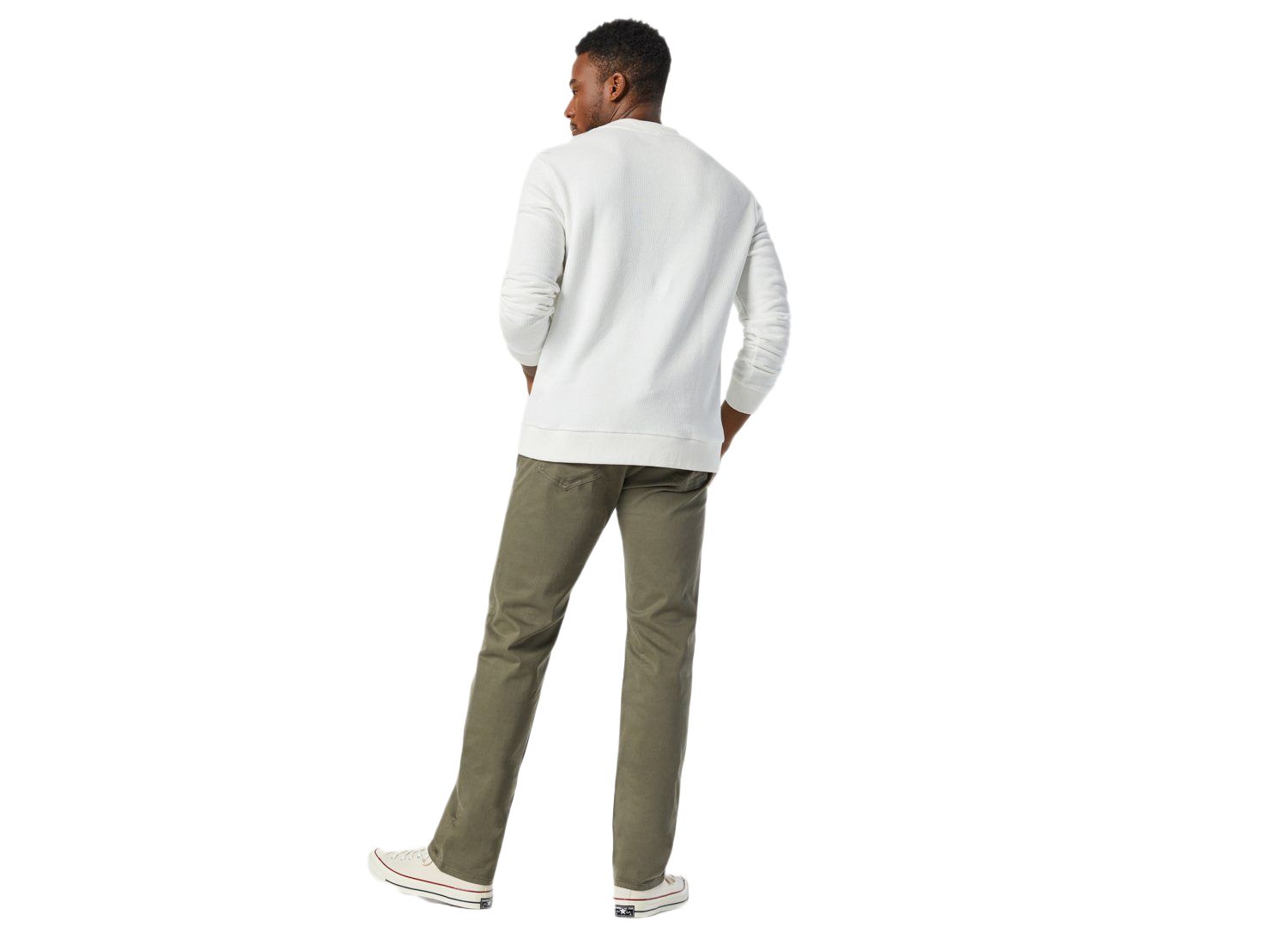 Men's Zach Straight-Leg Regular Rise Twill Pants