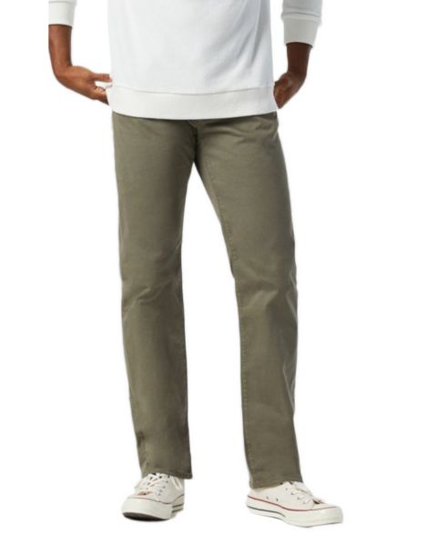 Мужские брюки Mavi Jeans Zach Straight-Leg Regular-Rise Twill, цвет: Пыльный оливковый