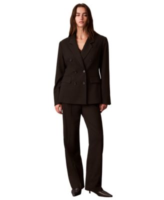 calvin klein black dress pants womens Women's & Trousers Cupshe Boho Grace Black Color:M-Ocean Blue Formal Mini Dresses Modern fit a zipper and extended