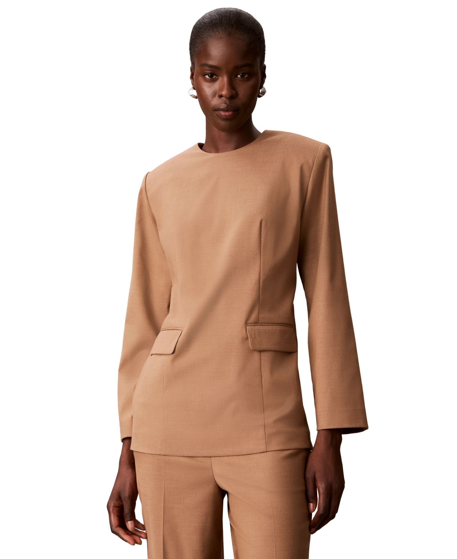 Women's Tailored Long-Sleeve Blouse
