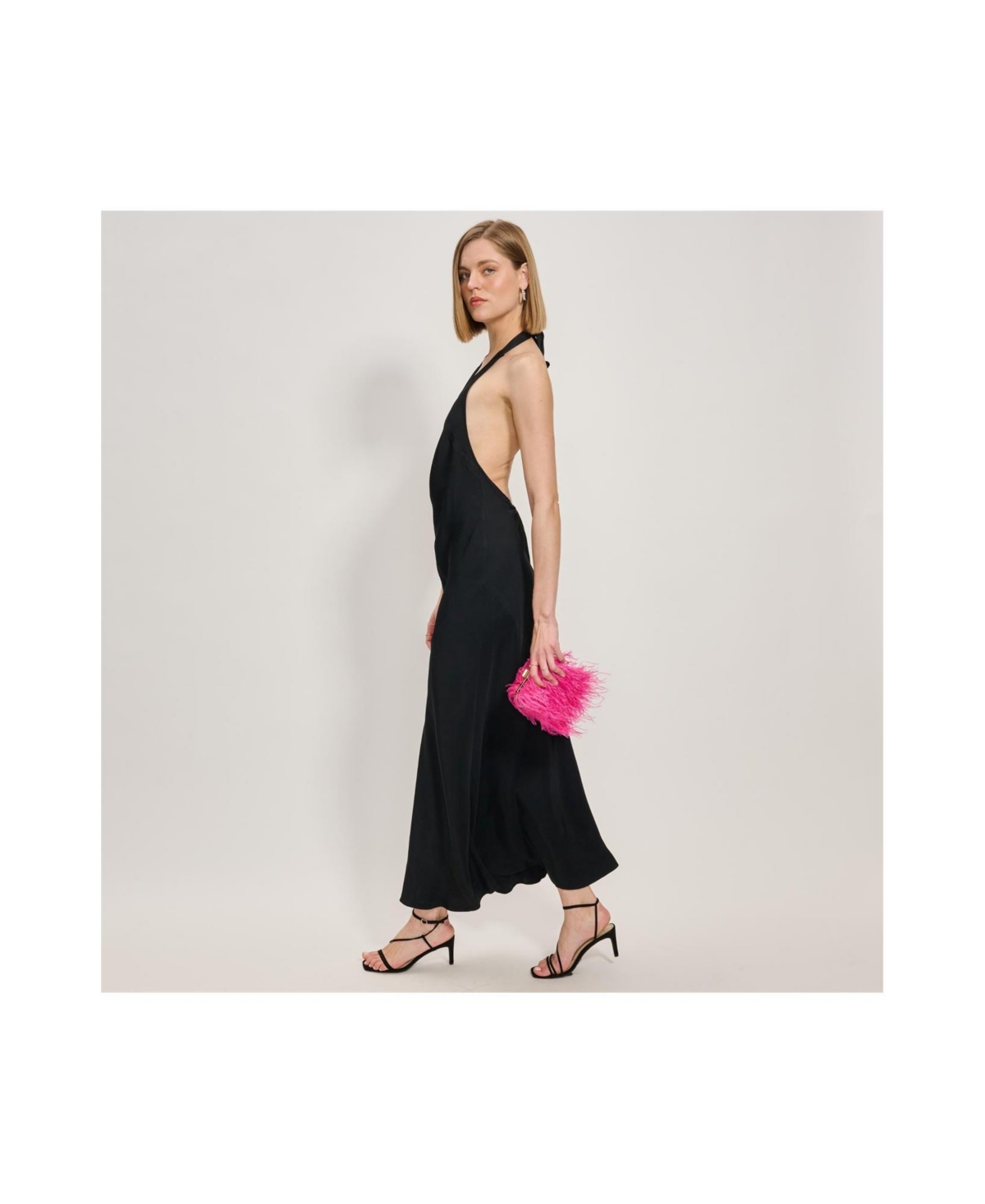 Moda Luxe Feathered Flair Evening Bag