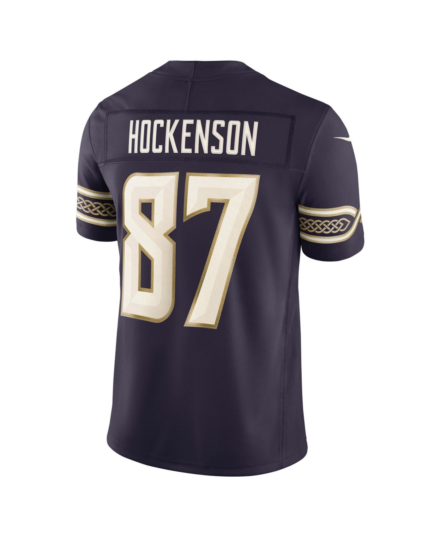Men's T.J. Hockenson Purple Minnesota Vikings 2026 Rivalries Collection Vapor F.U.S.E Stitched Limited Jersey