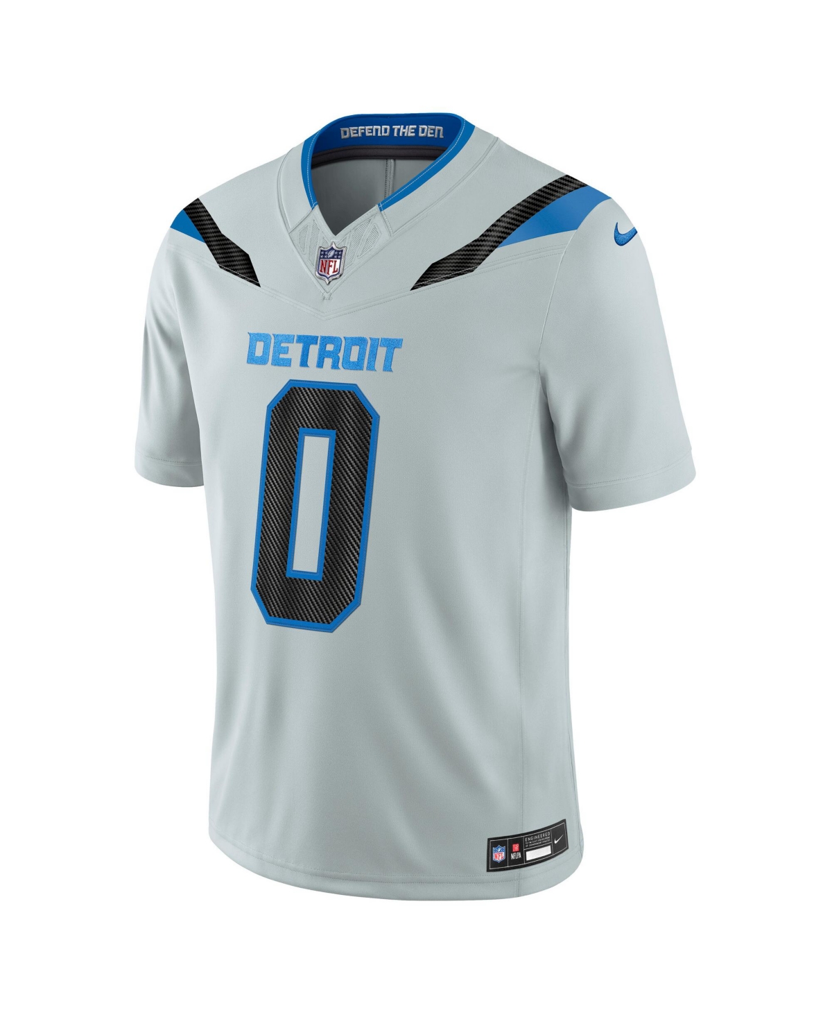Nike Men's Jahmyr Gibbs Silver Detroit Lions 2026 Rivalries Collection Vapor F.u.s.e Stitched Limited Jersey