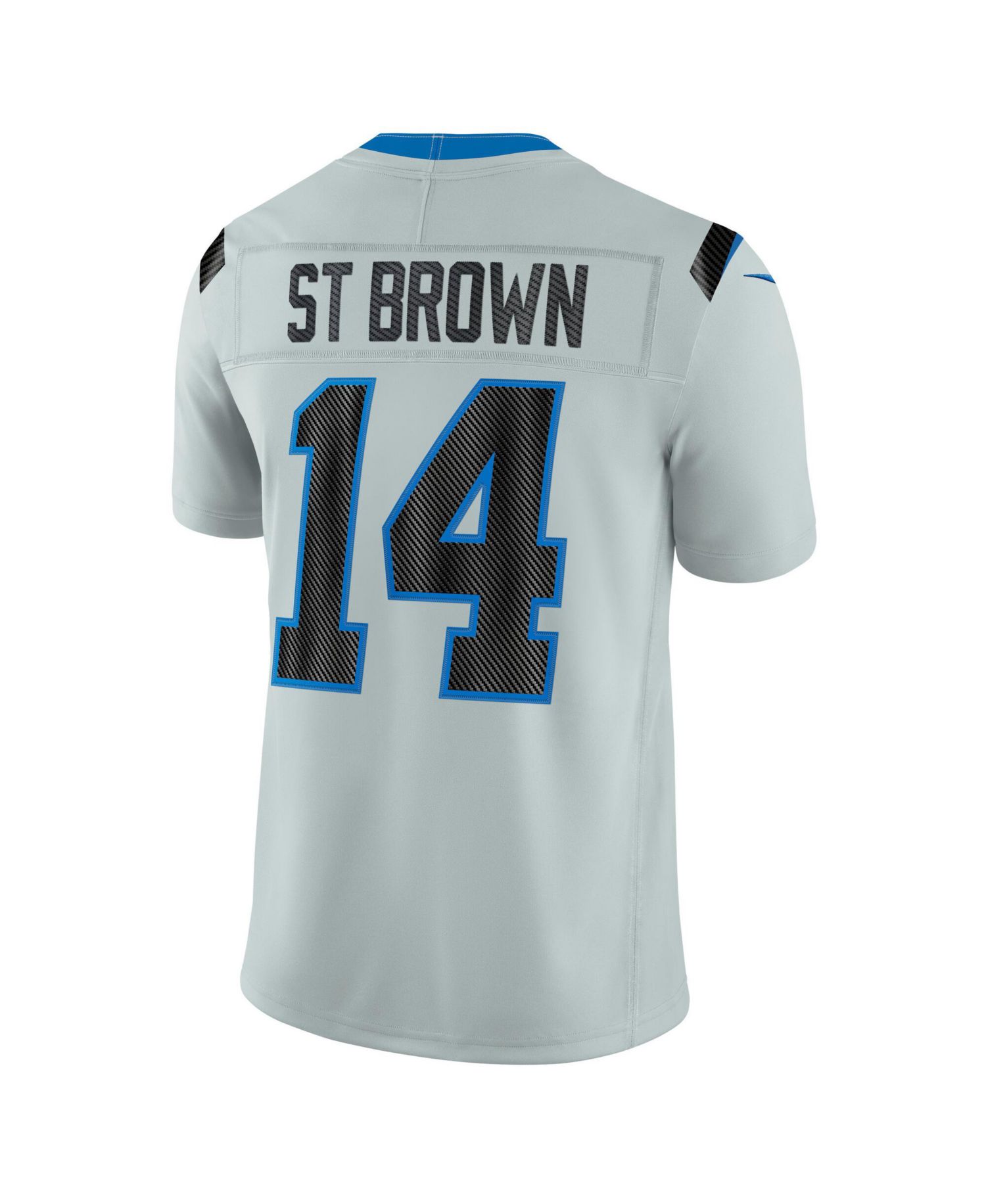 Men's Amon-Ra St. Brown Silver Detroit Lions 2026 Rivalries Collection Vapor F.U.S.E Stitched Limited Jersey