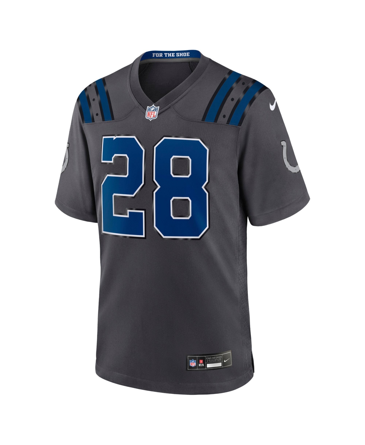 Nike Men's Jonathan Taylor Anthracite Indianapolis Colts 2026 Rivalries Collection Game Jersey