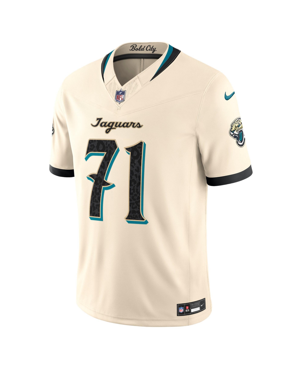 Nike Men's Tony Boselli Natural Jacksonville Jaguars 2026 Rivalries Collection Vapor F.u.s.e Stitched Limited Jersey