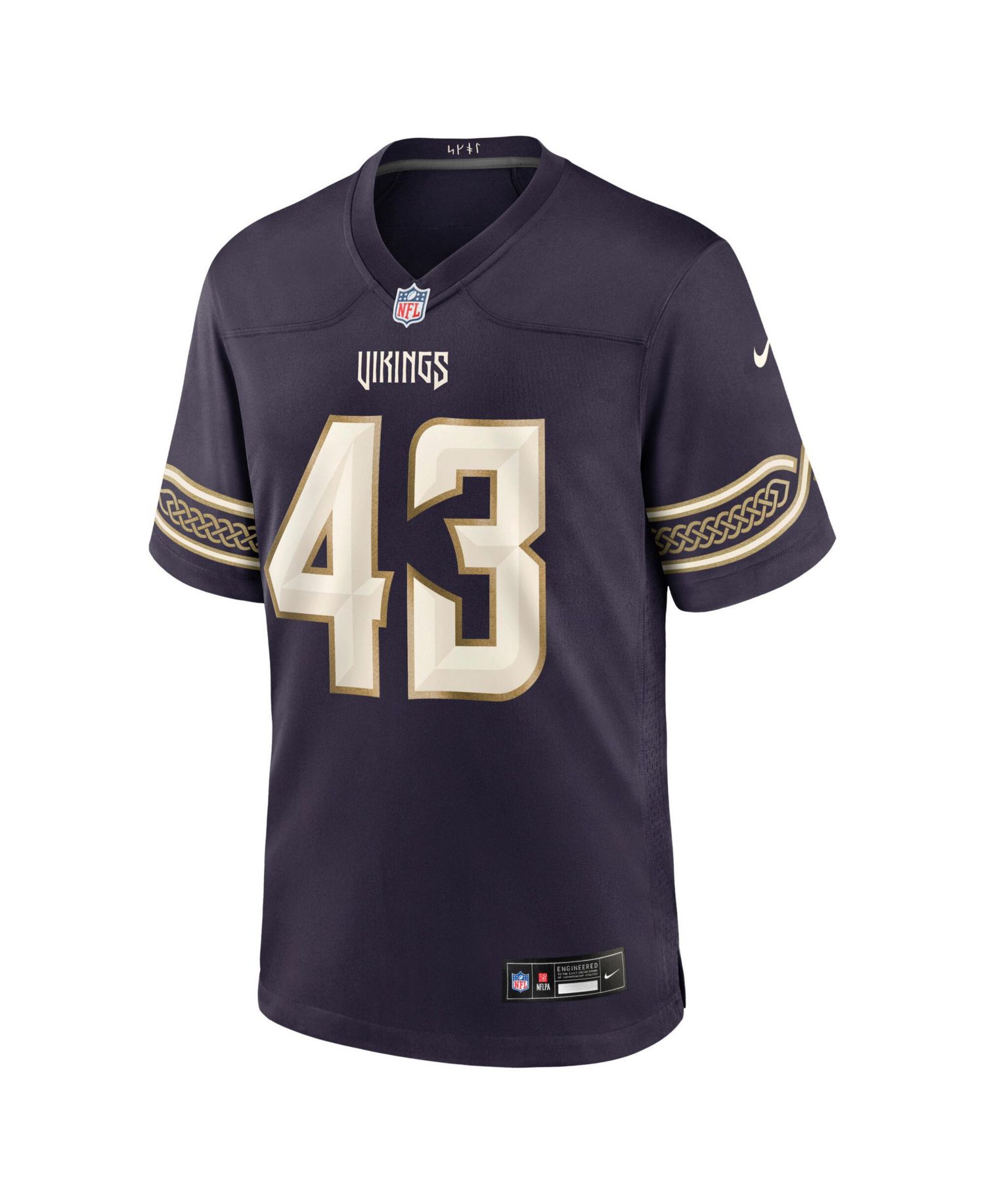 Men's Andrew Van Ginkel Purple Minnesota Vikings 2026 Rivalries Collection Game Jersey