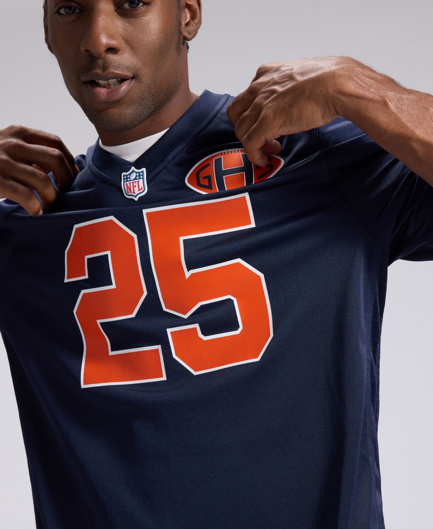 Men's Kyle Monangai Navy Chicago Bears 2026 Rivalries Collection Game Jersey