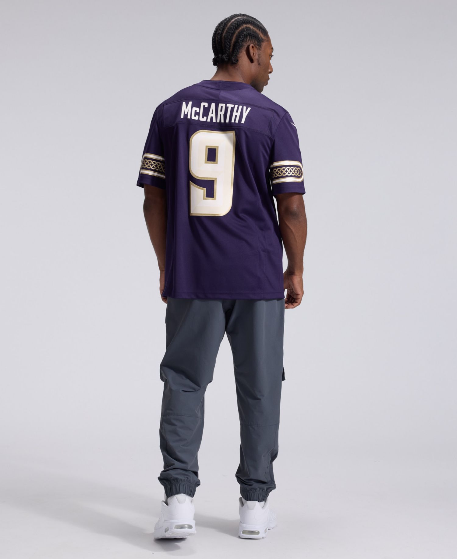Men's J.J. McCarthy Purple Minnesota Vikings 2026 Rivalries Collection Vapor F.U.S.E Stitched Limited Jersey