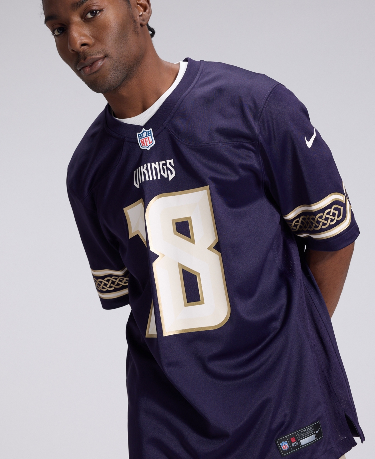 Nike Men's Justin Jefferson Purple Minnesota Vikings 2026 Rivalries Collection Game Jersey