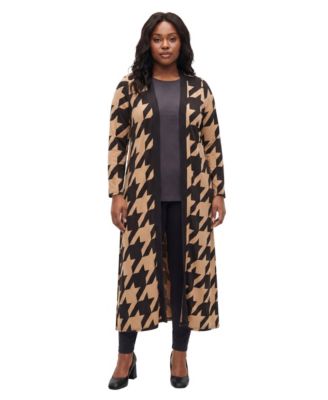 Plus Size Open-Front Cardigan