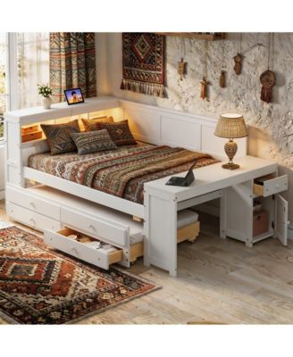 Full Size Daybed with Storage Drawers, Trundle