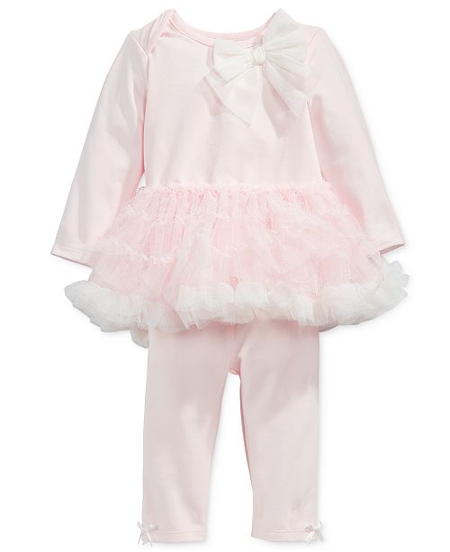 First Impressions Baby Girls 2 Pc Tutu Top Leggings Set