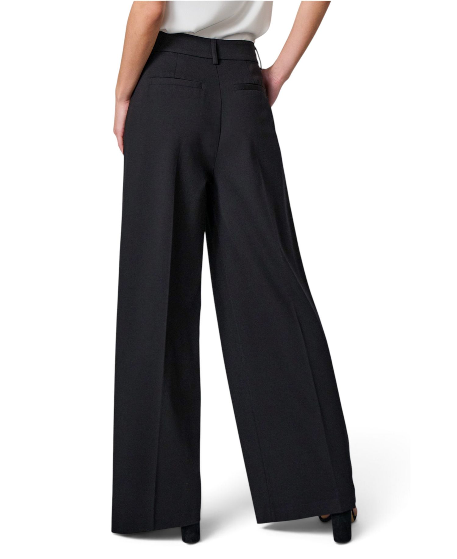 Women's Brooke High-Rise Wide-Leg Pleated Trousers