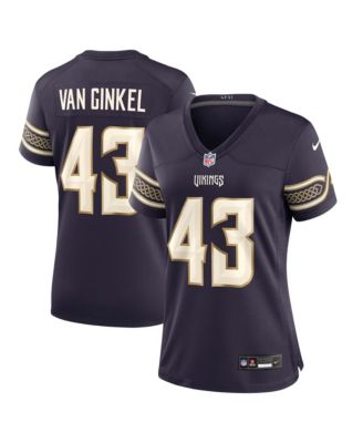 Women's Andrew Van Ginkel Purple Minnesota Vikings 2026 Rivalries Collection Game Jersey