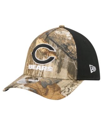 Men's Camo/Black Chicago Bears Team Collection RealTree 39THIRTY M-Crown A-Frame Flex Hat