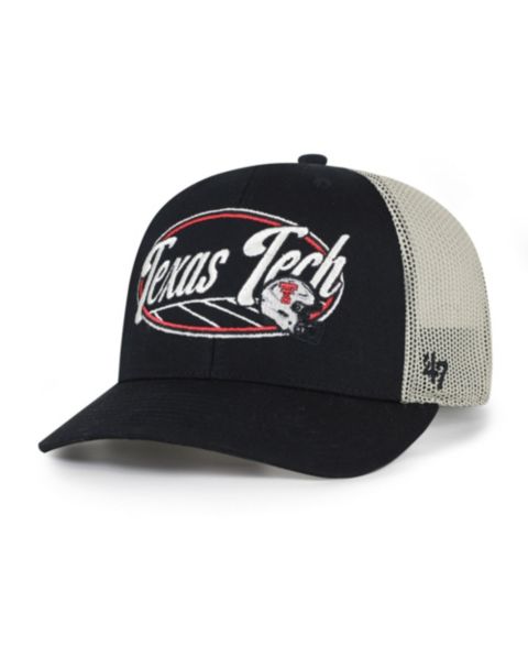 Кепка '47 Brand Black Texas Tech Red Raiders Enfield Adjustable Trucker Hat