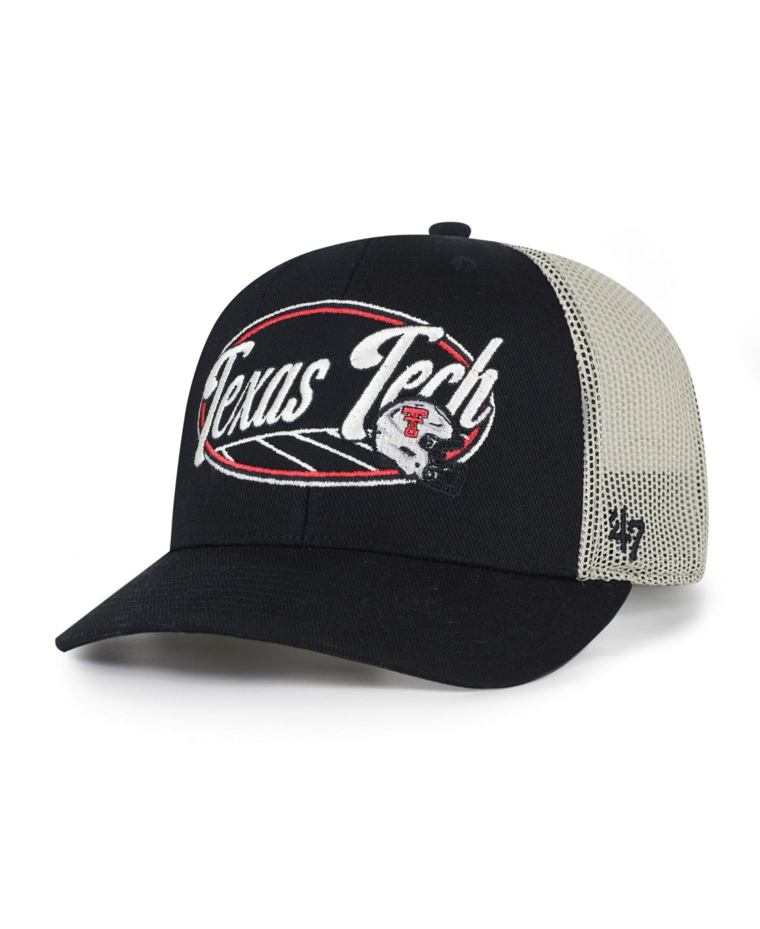 Men's and Women's '47 Black Texas Tech Red Raiders Enfield Adjustable Trucker Hat
