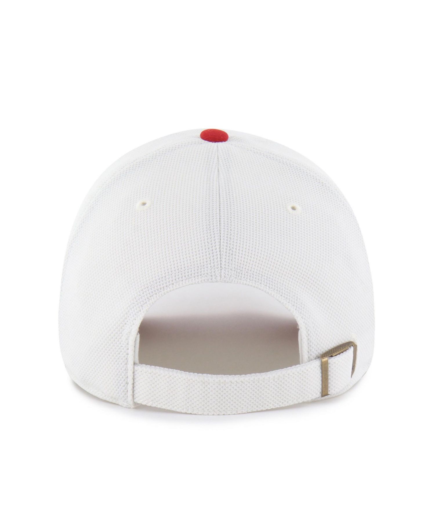 Men's '47 White/Scarlet San Francisco 49ers Pique Patch Clean Up Adjustable Hat